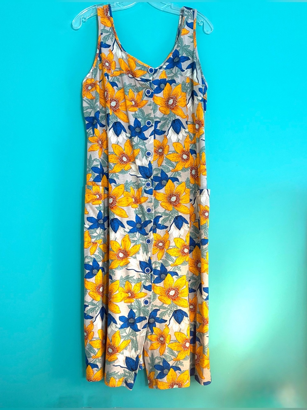 Floral Button-Front Sundress - Picture 8 of 16